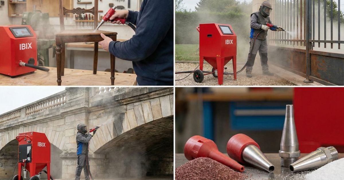 FAQ: เครื่องพ่นทราย IBIX | ตอบทุกคำถามเกี่ยวกับแบรนด์พ่นทรายระดับโลก